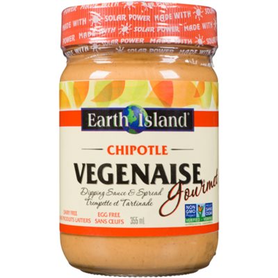 Earth Island Vegenaise Gourmet Chipotle Dipping Sauce & Spread 355 ml 355ML