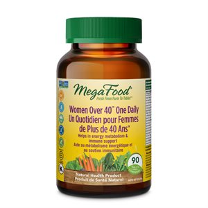 Megafood Multivitamines Quotidiennes pour Femmes de 40 Ans + 90 Comprimés