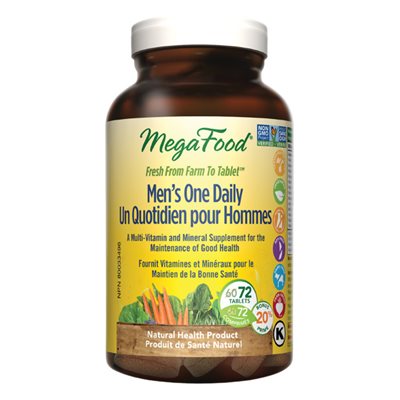 Megafood Multivitamines Quotidiennes pour Hommes 72 Comprimés