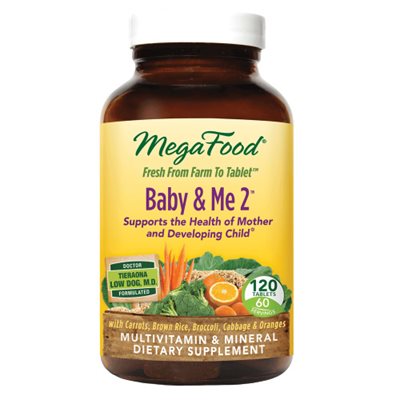 Megafood Baby and Me 2 Multivitamines Prénatales 120 Comprimés