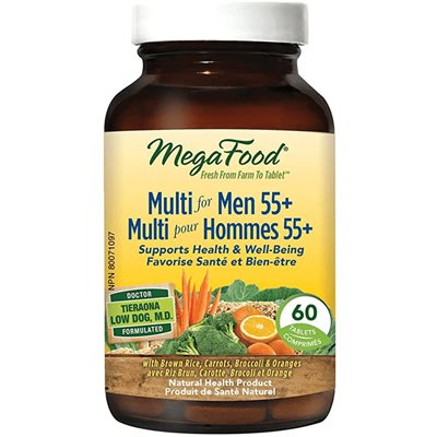 Megafood Multivitamines Quotidiennes pour Hommes de 55 + 60 Comprimés