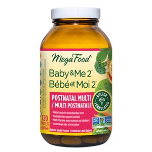 Megafood Baby & Me 2 Postnatal Multi 120Tablets 120 tablets