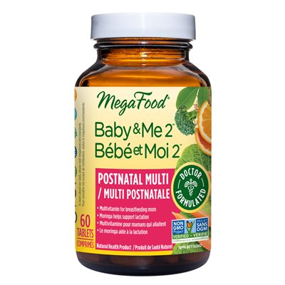 Megafood Baby & Me 2 Postnatal Multi 60 Tablets 60 tablets