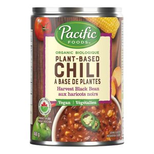 Pacific Foods Harvest Black Bean Plant-Based Chili 468g