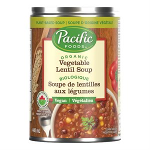 Pacific Soupe de lentilles aux légumes bio 440ml