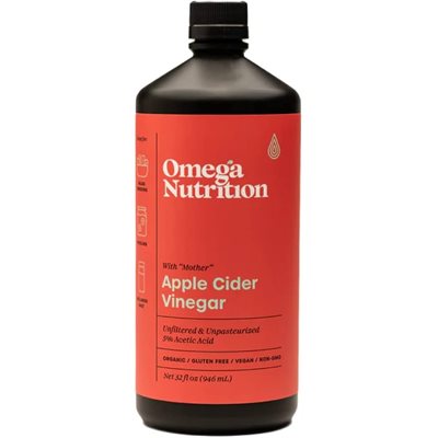 Omega Nutrition Apple Cider Vinegar with ""Mother"" Organic 946 ml 