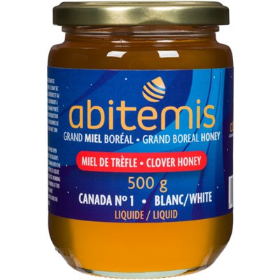 Abitemis Miel de Tréfle Blanc Liquide 500 g