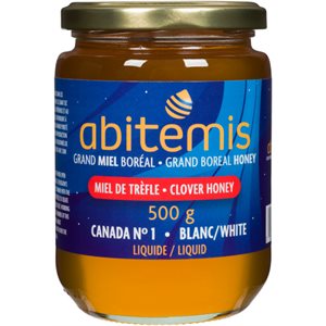 Abitemis Miel de Tréfle Blanc Liquide 500 g