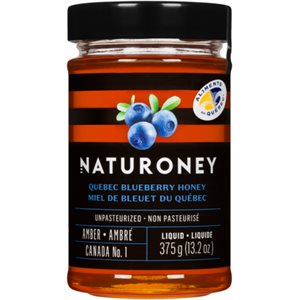 Naturoney Miel de Bleuet du Québec Ambré 375 g