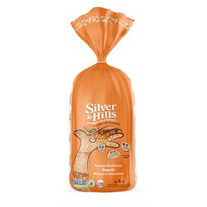 Silver Hills Sprouted Power Bagels Sésame et Tournesol Biologique 5 Bagels 400 g