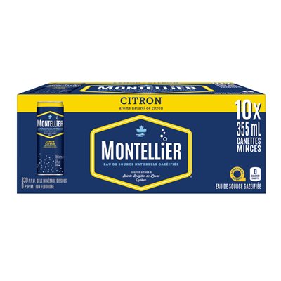 Montellier Eau gazéifiée Citron 10x355ml