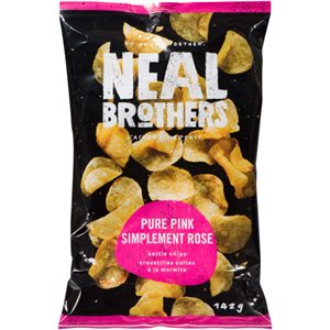 Neal Brothers Croustilles Cuites à la Marmite Simplement Rose 142 g