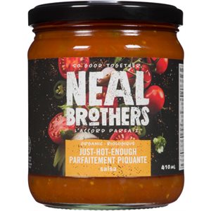 Neal Brothers Organic Salsa Just-Hot-Enough 410 ml 