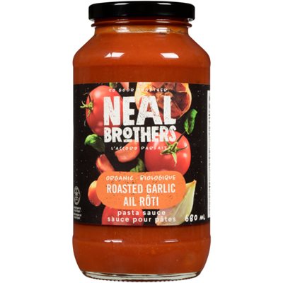 Neal Brothers Sauce pour Pâtes Ail Rôti Biologique 680 ml