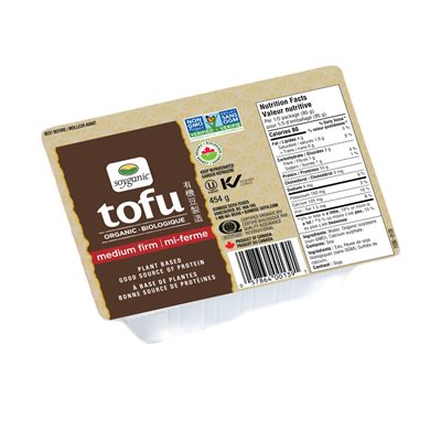 Soyganic Organic Tofu Medium-Firm 454g