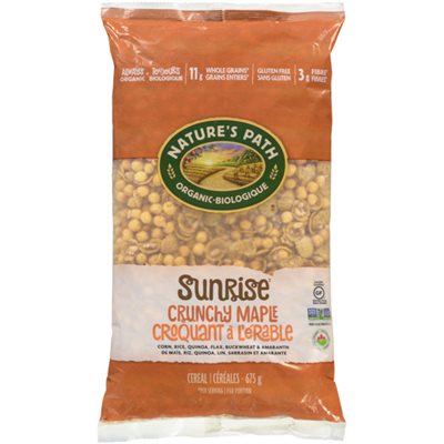 Nature's Path Céréales Sunrise Erable Ecopac Sans Gluten Bio 675g