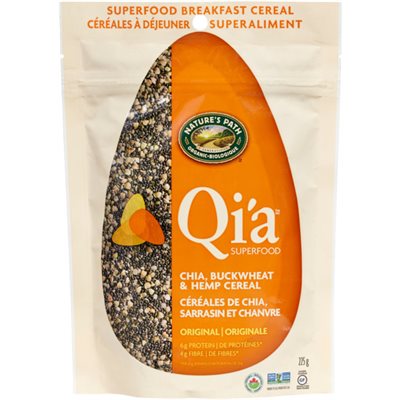 Nature's Path Organic Qi'a Superfood Chia, Buckwheat & Hemp Cereal Original 225 g 