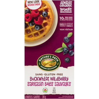 Nature's Path Buckwheat Wildberry Organic 6 Waffles 210 g 