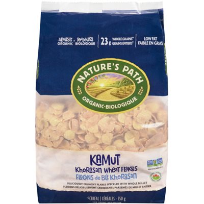 Nature's Path Cereal Kamut Khorasan Wheat Flakes Organic 750 g 