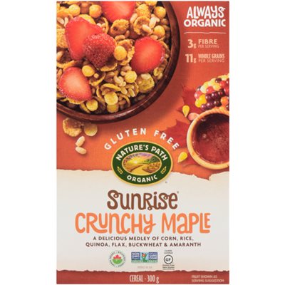 Nature's Path Sunrise Croquant Erable Sans Gluten Bio 300g