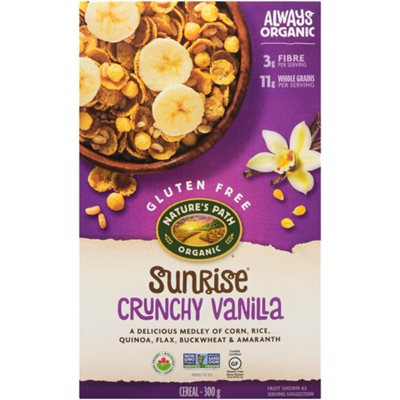 Nature's Path Sunrise Cereal Crunchy Vanilla Organic 300 g 