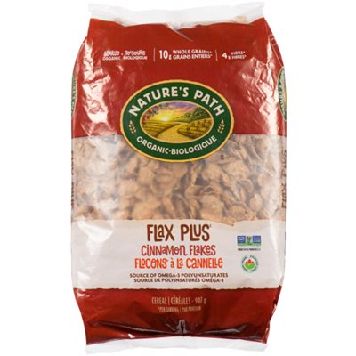 Nature's Path Flax Plus Cereal Cinnamon Flakes Organic 907 g 