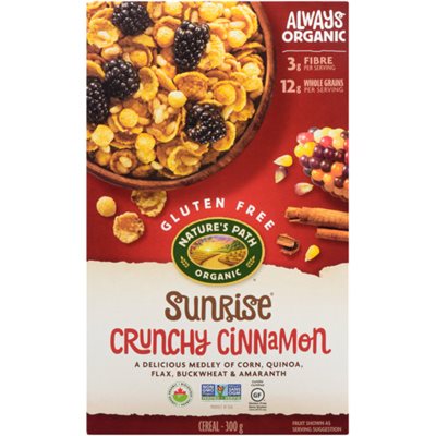 Nature's Path Sunrise Cereal Crunchy Cinnamon Organic 300 g 