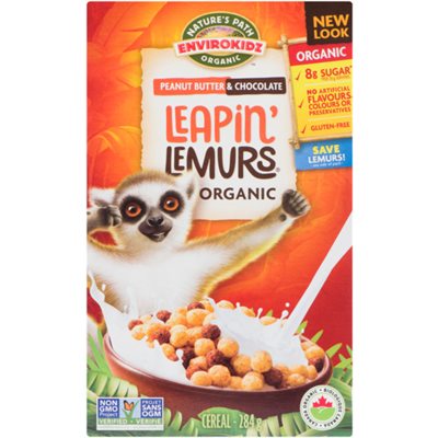 Nature's Path Envirokidz Organic Leapin' Lemurs Cereal Peanut Butter & Chocolate 284 g 