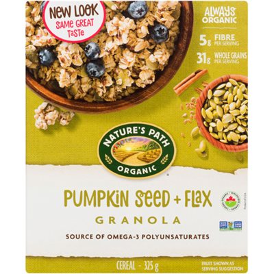 Nature's Path Cereal Pumpkin Seed + Flax Granola Organic 325 g 