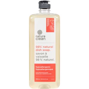 Nature Clean Liquide pour Vaisselle à la Main Mandarine et Pamplemousse 740 ml