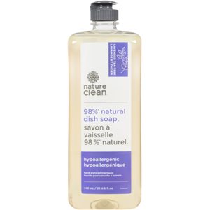 Nature Clean Liquide pour Vaisselle à la Main Lavande et Théier 740 ml