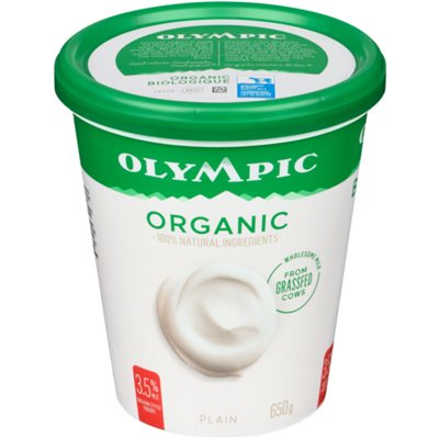 Olympic Yogourt de Type Balkan Nature Biologique 3,5% M.G. 650 g