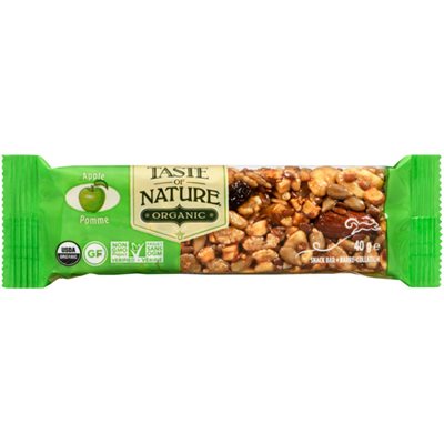 Taste of Nature Organic Barre-Collation Pomme 40 g