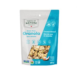 Taste of Nature Granola Sans Céréales Noix De Coco Amandes Bio 200G