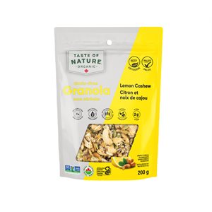 Taste of Nature Organic Lemon Cashew Grain-Free Granola 200G