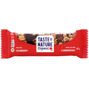 Taste of Nature Organic Snack Bar Cranberry 40 g 