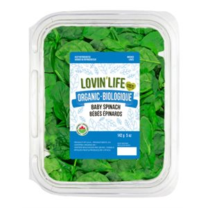 Lovin Life Organic Baby Spinach 5 oz 