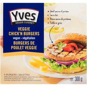Yves Burger Poulet Pk 4 Veggie 300g