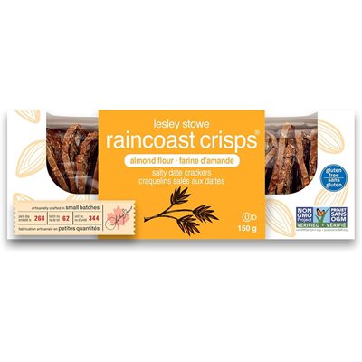 Lesley Stowe Raincoast Crisps Craquelins aux Canneberges et aux Noisettes sans gluten 150 g