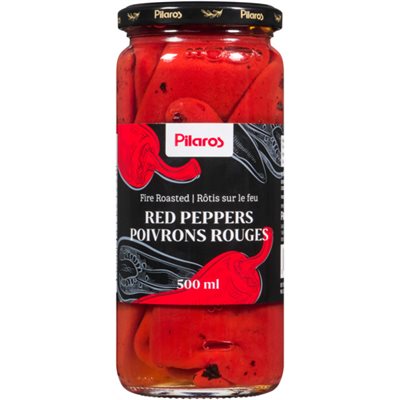 Pilaros Red Peppers Fire Roasted 500 ml 500 ml