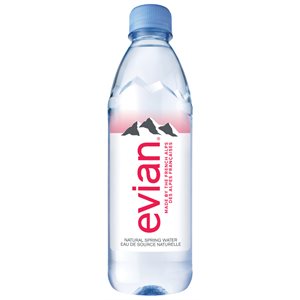 Evian 500mL bottle