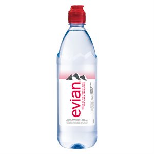 Evian 750mL bottle
