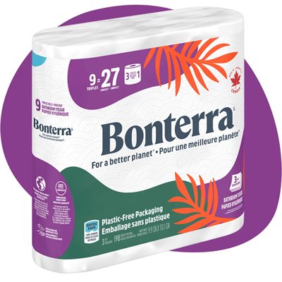 Bonterra Bathroom Tissue 9un