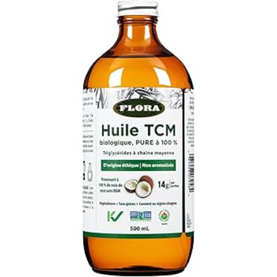 Flora Huile MCT 100 % biologique 500 ml