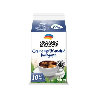 Organic Meadow Organic Half & Half Cream 10% M.F. 500 ml