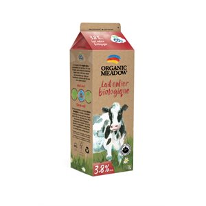 Organic Meadow Organic Whole Milk 3.8% M.F. 1 L