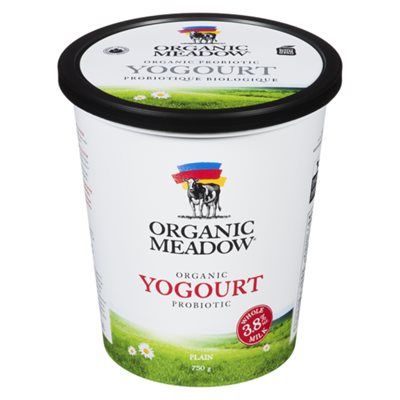 Organic Meadow Yogurt 3.8% biologique 750GR