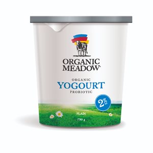 ORGANIC MEADOW 2% Organic Yogourt 750g