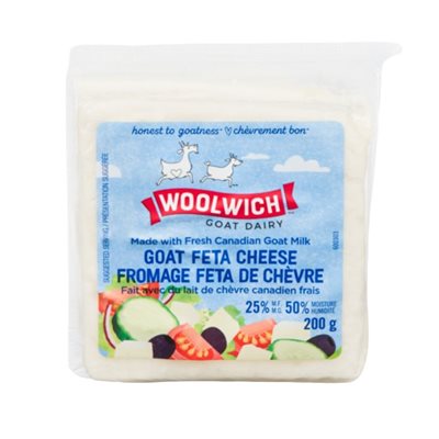 Woolwich Goat Dairy Fromage Feta de Chévre 25% M.G. 200 g