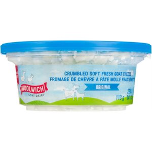 Woolwich Goat Dairy Goat Cheese Crumbles Original 22% M.F. 113 g 113g